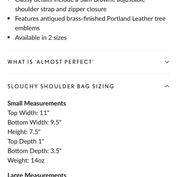 NEW 🦄 Caspian Portland leather goods small slouchy shoulder bag - Picture 14 of 14